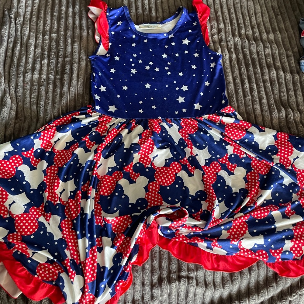 Charlie’s Project twirl dress Mickey Minnie Mouse Americana USA